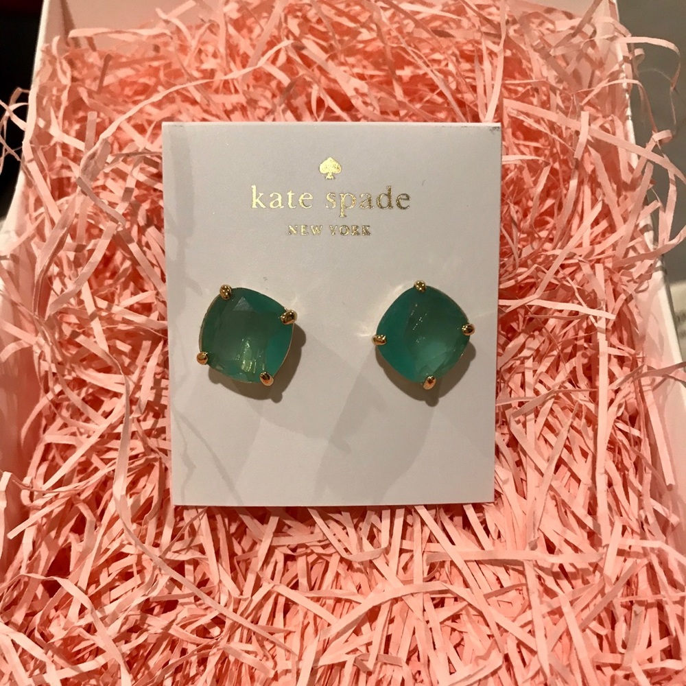 Kate Spade Large Emerald Green Studs